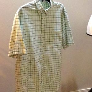 Preswick & Moore green and blue plaid large